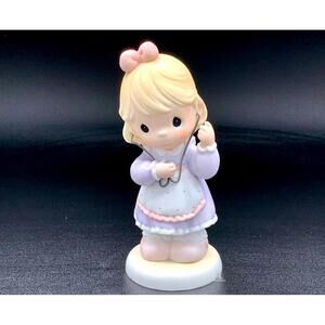Precious Moments Listen to Your Heart Pastel girl w/ Stethoscope Figurine